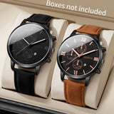 1/2PCs Men's Casual Calendar Watch